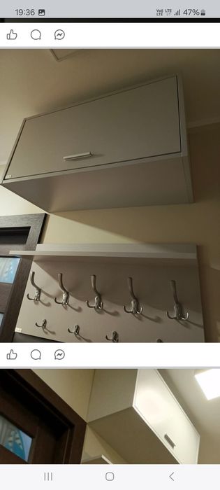 Wieszak do przedpokoju z pawlacze.