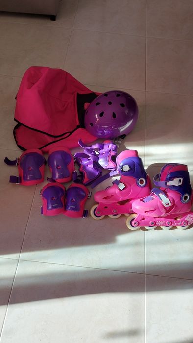 Conjunto de patins para crianças