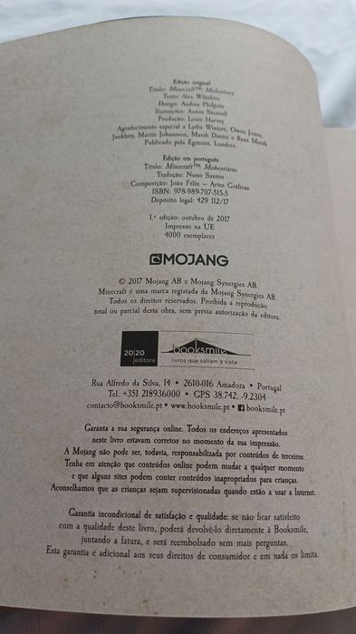 Livro Minecraft Mobestiario  Mojang
