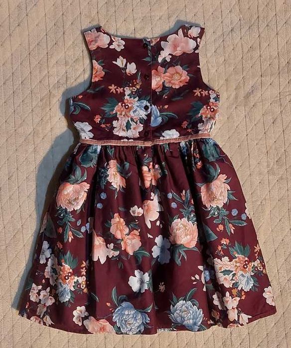 Sukienka wizytowa Little Stitches Primark 7-8lat(128cm) Kwiaty
