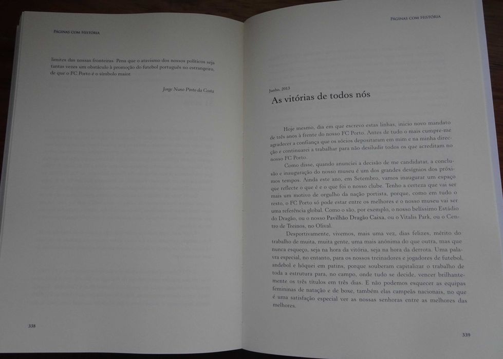 Páginas Com História de Jorge Nuno Pinto da Costa