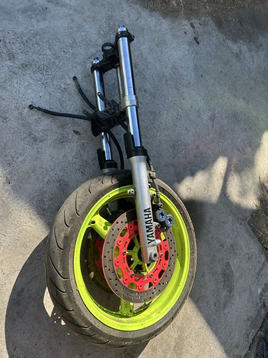 Вилка перья в сборе Yamaha r6 99-02год полным комплектом как на фото