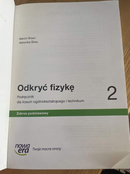 Odkryć fizyke 2 liceum
