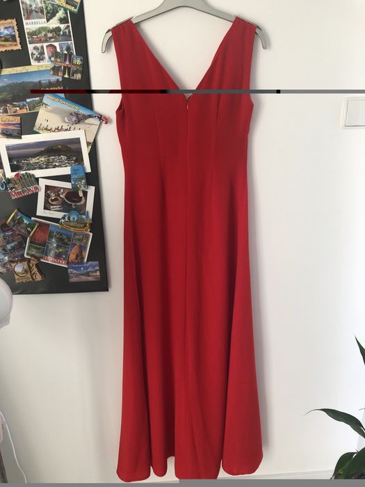 Sukienka czerwona długa maxi suknia
