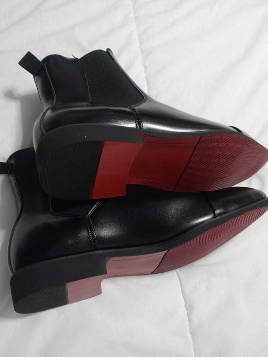 Botas Chelsea Masculinas Pretas – TAM 43 – NOVAS (Sola Vermelha)