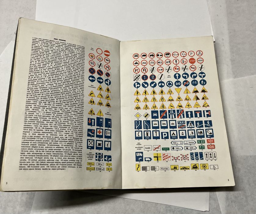 Stary Atlas samochodowy Polski PRL