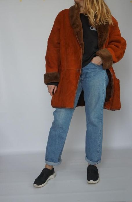 Дублянка натуральне хутро вінтаж c&a шуба