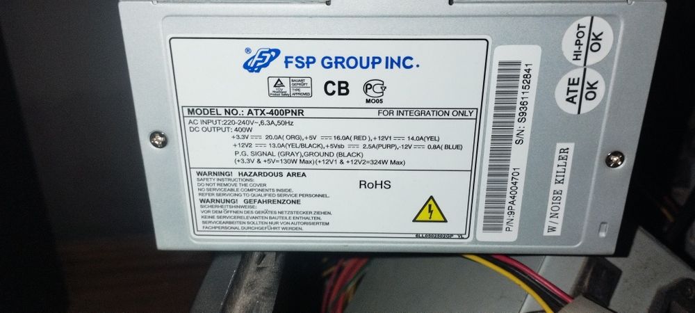 Блок живлення FSP ATX-400PNR