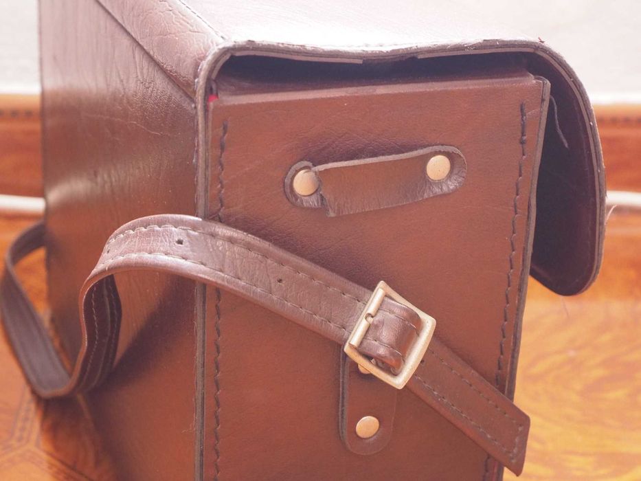 Bolsa Vintage Fotografia - Pele