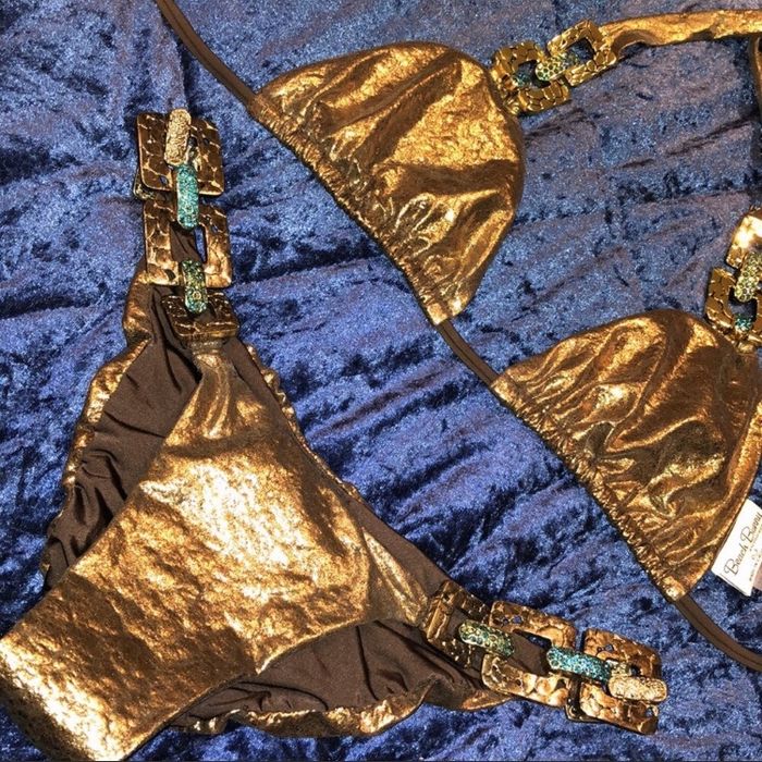 Beach Bunny bikini złote S/S