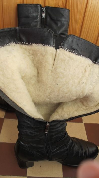 Чоботи зимові шкіра