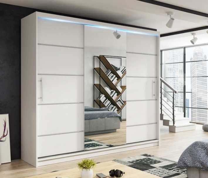 DOSTAWA GRATIS! Szafa RIO z lustrem 250 cm! PROMOCJA !!