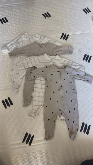 Pajacyki 62 na suwak zamek h&m piżamki