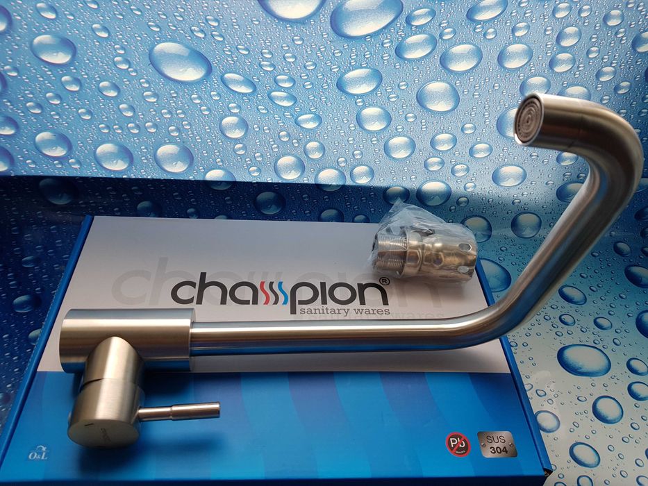 Смеситель змiшувач для кухни мойки CHAMPION SUS-011 Нержавейка