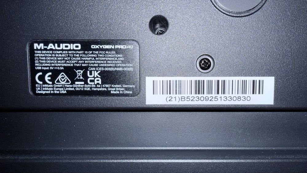 MIDI-клавіатура M-Audio Oxygen Pro 49