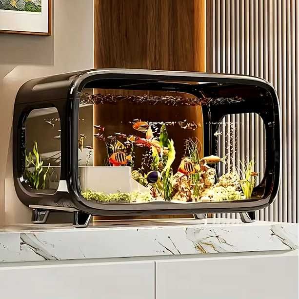 Новый панорамный аквариум / террариум.