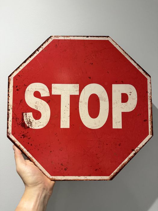 Quadro Stop Decorativo
