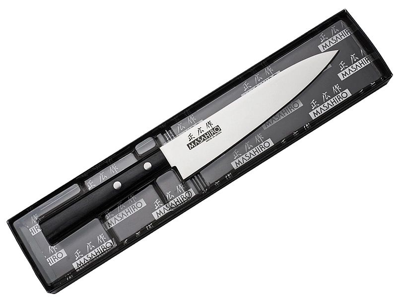 Nóż Masahiro Sankei Utility 150mm czarny [35845]