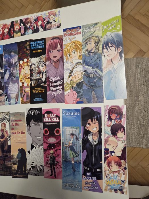 Zakładki manga cena za szt.
