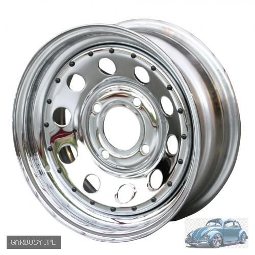 Felga MODULAR chrom 6X15 ET 10  4x130 - części VW Garbus / T1 / T2 - g