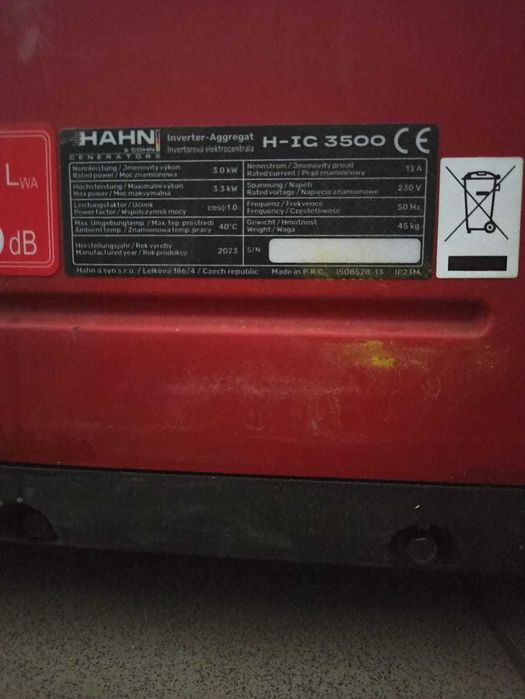 Генератор інверторний HANH 3.5 Кв