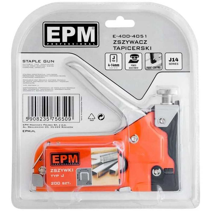 EPM Zszywacz tapicerski 4mm - 14mm regulowany J14