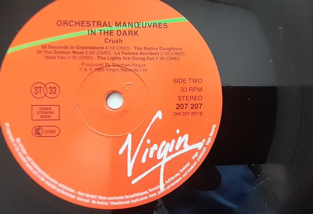 LP Winyl OMD Crush (EX-) 1 Press