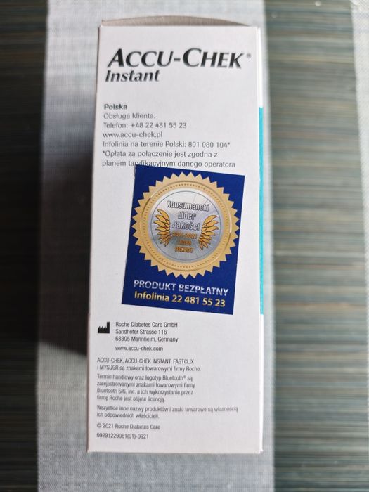 Glukometr Accuchek Instant Bluetooth nowy