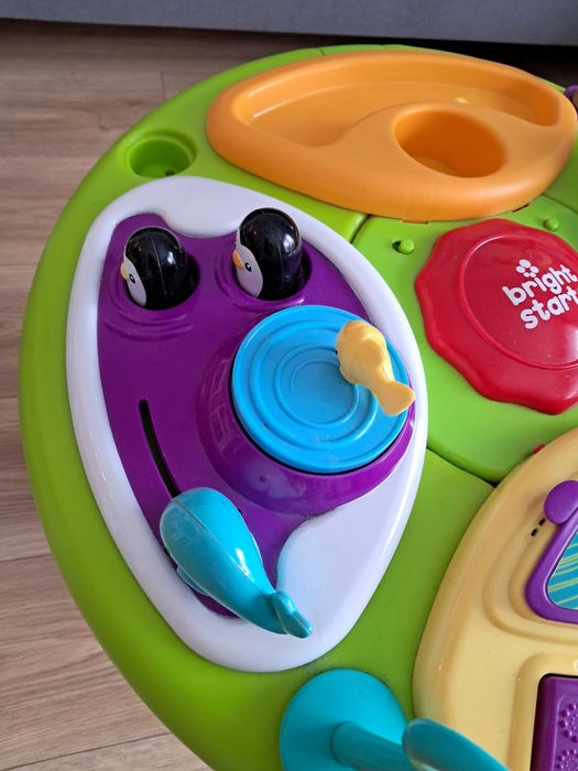 Chodzik edukacyjny Bright Stars Stolik z krzesełkiem 3w1