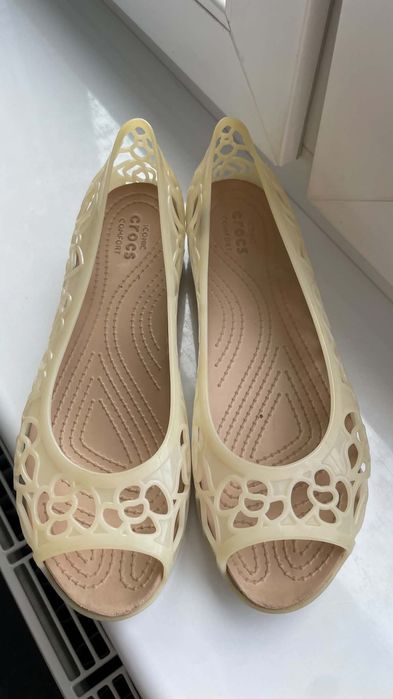 Crocs baleriny beżowe isabella Jelly W8 38/39