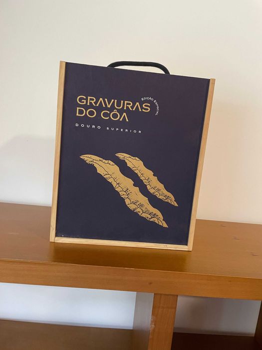 Caixas de madeira para 3 garrafas de vinho