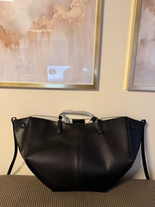 Czarna torebka shopper Zara Polene luxury luksusowa premium