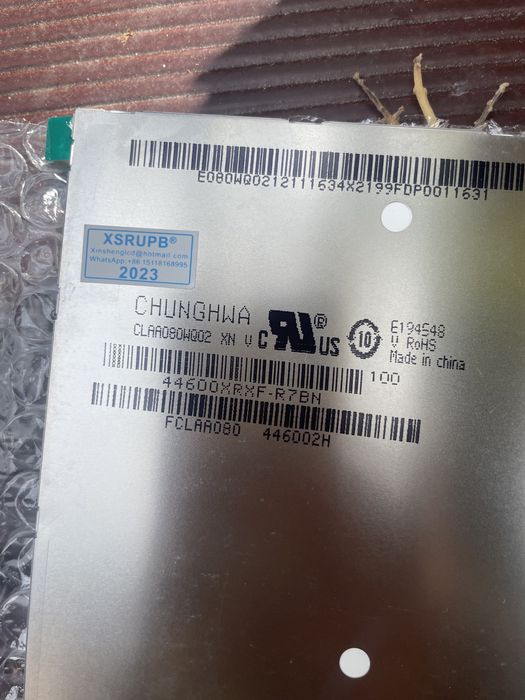 Lcd CLAA080WQ02 para tablet434465693374228481