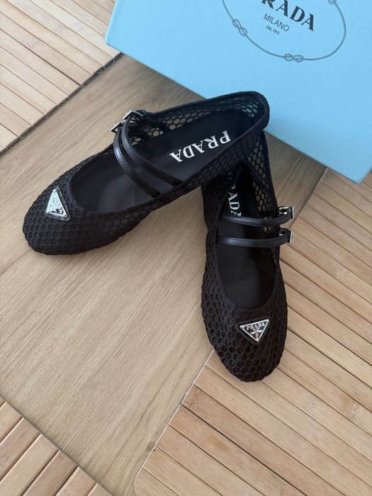 Balerinki Prada Espadryle Mokasyny