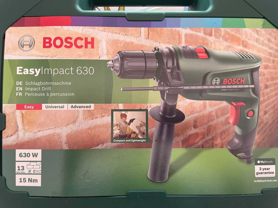 Taladro Bosch e conjunto de brocas
