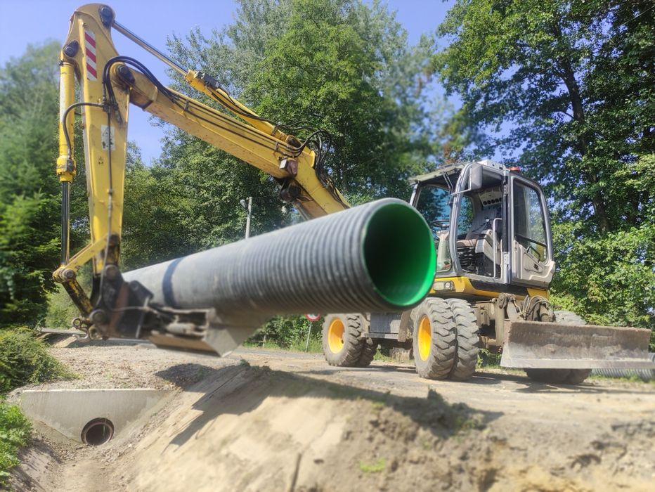 Usługi koparką, przyłącza, niwelacja terenu