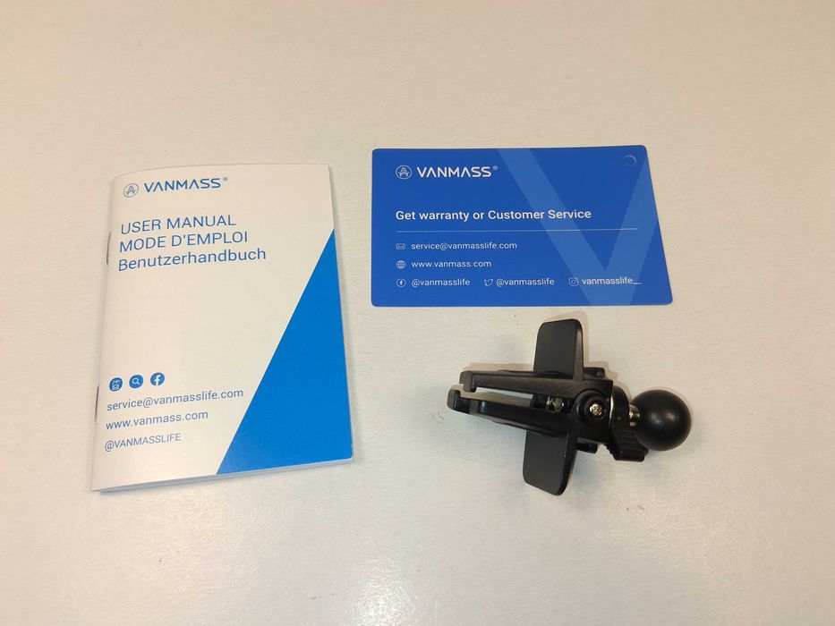 N283 Vanmass Uchwyt Samochodowy Do Kratki Nawiewu Solidny Klips Nowy