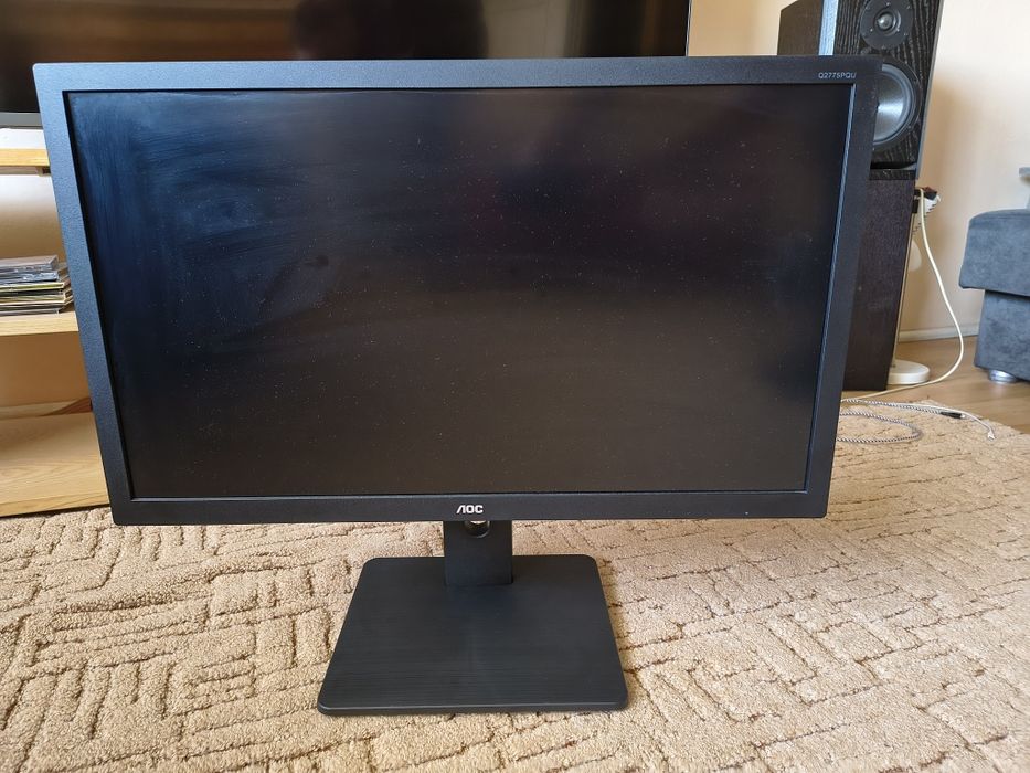Monitor AOC Q2775PQU – 27 cali, IPS, rozdzielczość QHD, świetny do pracy i rozrywki