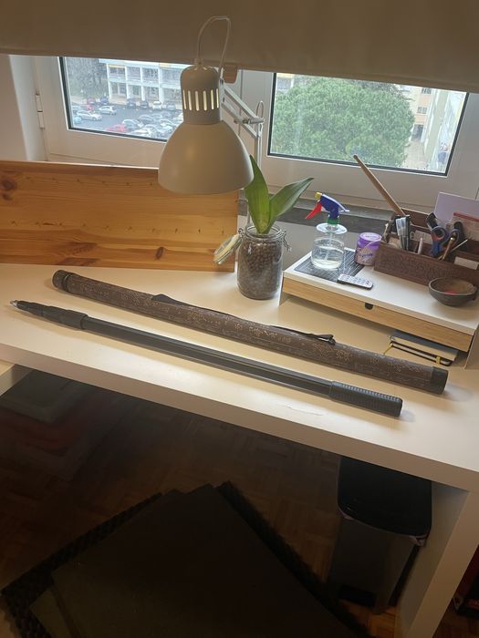 Perche de alumínio com bolsa de transporte