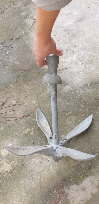 Ancora galvanizada para embarcação / barco com peso 3.5 kg / 4kg