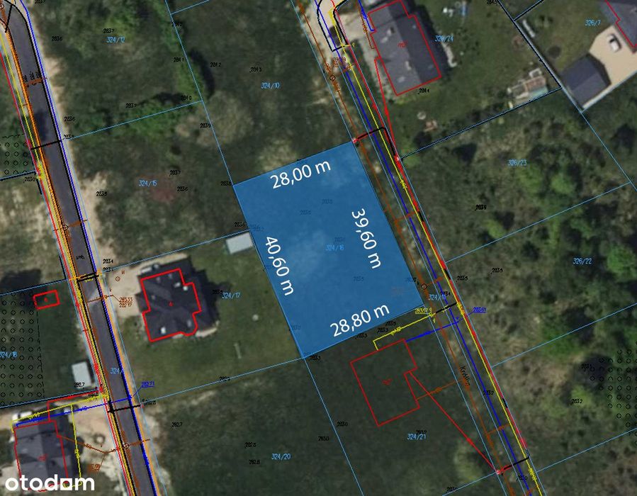 Działka budowlana blisko Częstochowy gmina Starcza, Łysiec 1142 m2