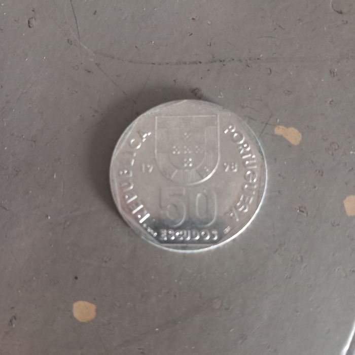 Lote de moedas de 50 escudos