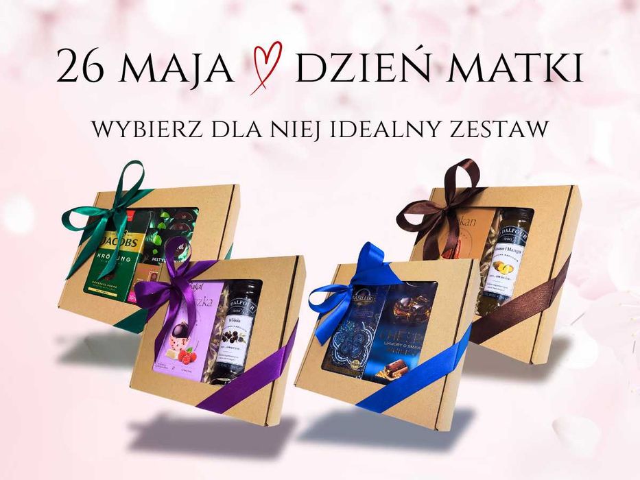 Prezent na Dzień Matki – Elegancki box z kokardką [BRĄZ]