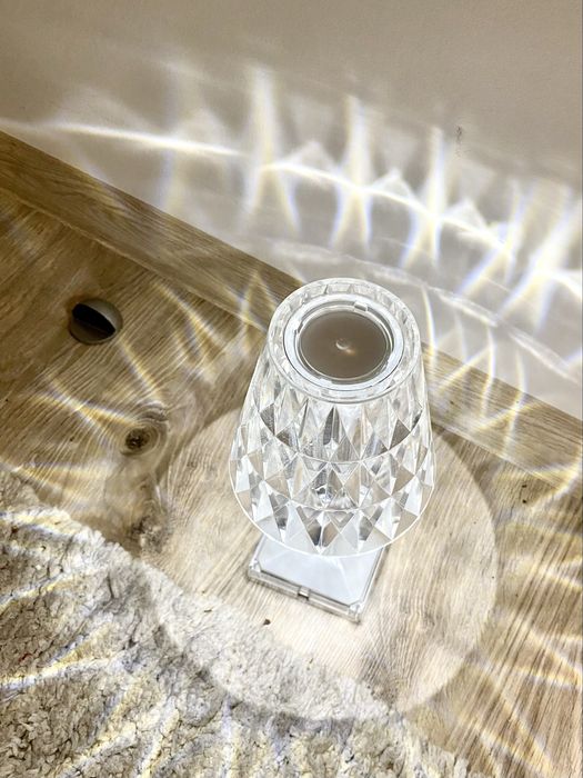Mini lampka stołowa poliwęglan przezroczysta jak Kartell
