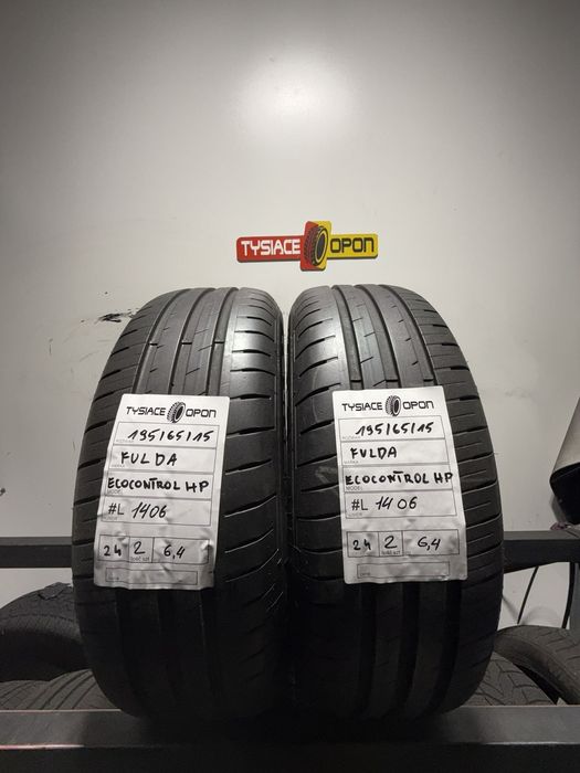 Opona letnia Fulda 195/65 R15 EcoControl HP osobowa #L1406 używana
