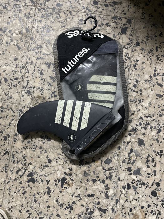 Quilhas Future Fins FT1 TWIN + 1 CARBON/TAN