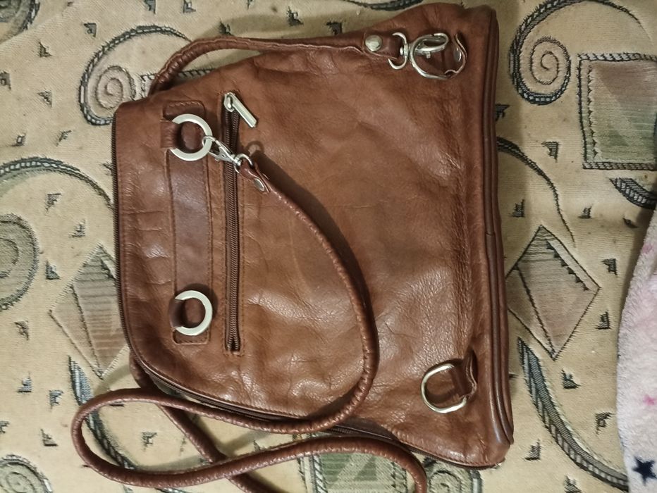 Шкіряна сумка трансформер