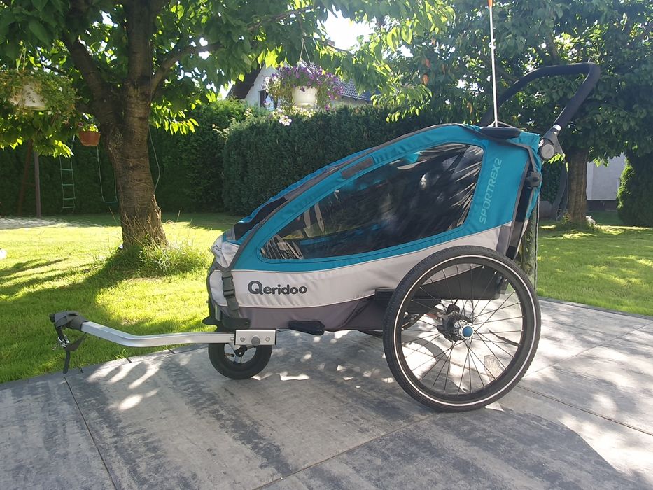Przyczepka rowerowa Queridoo Sportrex 2 świetna! Malbork. Jak nowa!