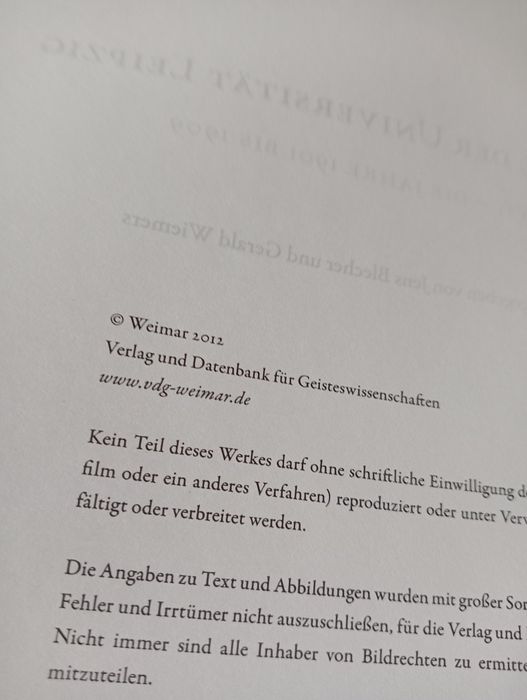 Die Matrikel der Universität Leipzig