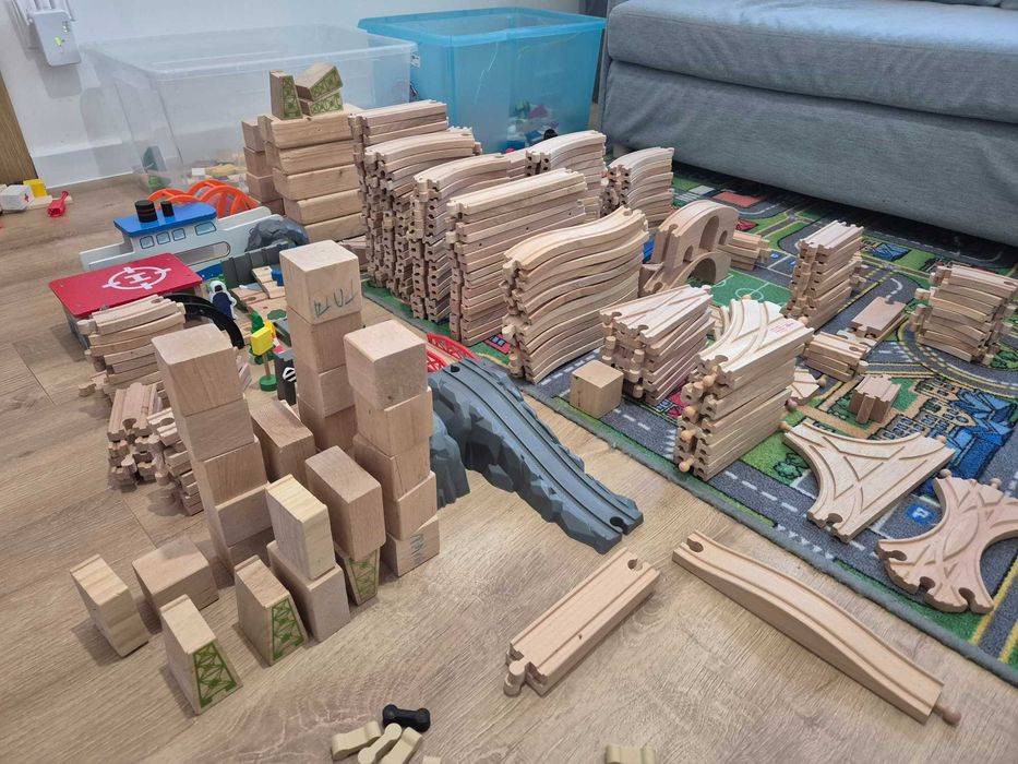 Tory drewniane. Ciuchcie elektryczne. MEGA ZESTAW